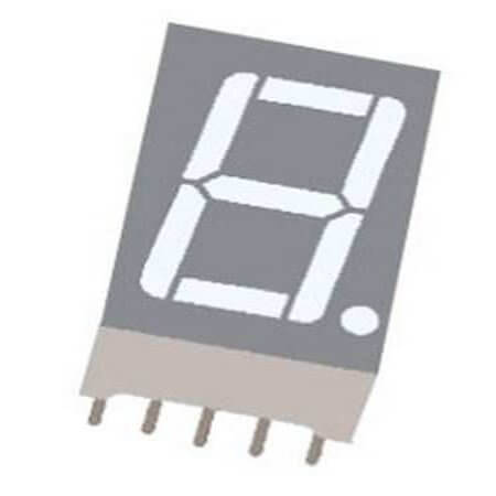 LB10361DUR0B-2 LED DISPLAY 7 SEGMENT 1DIGIT 9MM (-) RED - 1