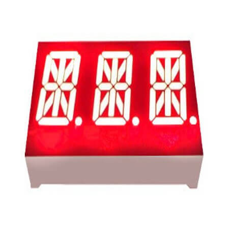 LB30541LR1B LED DISPLAY 14 SEGMENT 3DIGIT 13.8MM (-) RED - 1