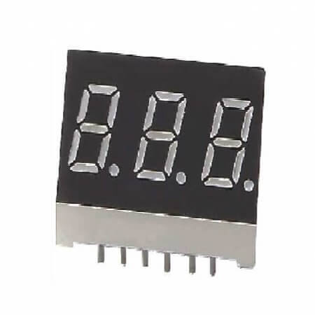 LB30561LUR LED DISPLAY 7 SEGMENT 3DIGIT 14.2MM (-) RED - 1
