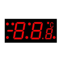 LB3918LR1B LED DISPLAY 7 SEGMENT COMMON CATHODE 12.7MM(-) RED - 1