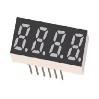 LB40281LUR0B-2 LED DISPLAY 7 SEGMENT 4DIGIT 7MM (-) RED - 1