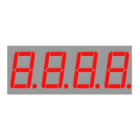 LB40561LUR0B-2 LED DISPLAY 7 SEGMENT 4DIGIT 14.2MM (-) RED - 1