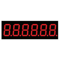 LB60361BR1B LED DISPLAY 7 SEGMENT 6DIGIT 9.2MM (+) RED - 1