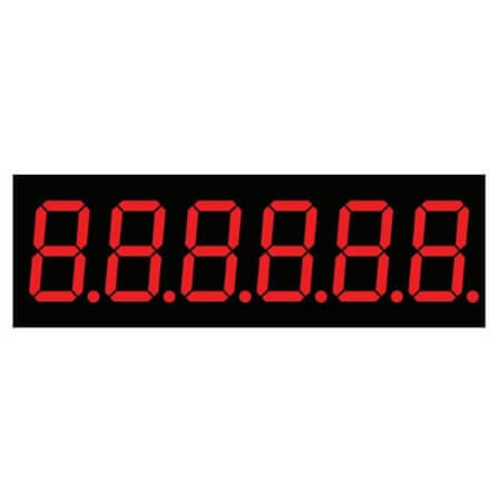 LB60361BR1B LED DISPLAY 7 SEGMENT 6DIGIT 9.2MM (+) RED - 1