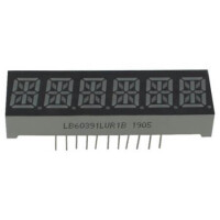 LB60391LUR1B- LED DISPLAY 10MM 6DIGIT (-) RED - 1