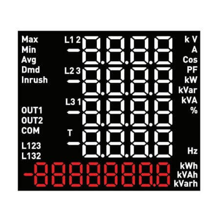 LB7263LWR1B-D LED DISPLAY 7 SEGMENT 24DIGIT CUSTOM SIZE MODULE - 1