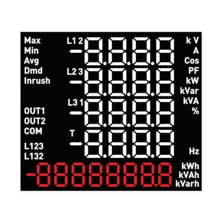 LB7263LWR3B-D LED DISPLAY 7 SEGMENT 24DIGIT CUSTOM SIZE MODULE - 1