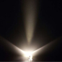LBL050WUCI LED 5MM WHITE 5200mcd 25° WATER CLEAR - 1