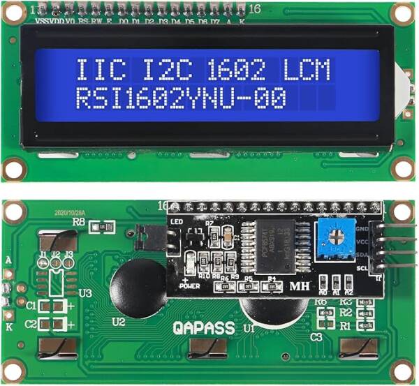 LCD1602 IIC/I2C Blue Backlight - 2