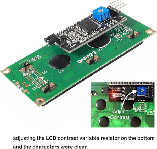 LCD1602 IIC/I2C Blue Backlight - 4