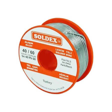 LEHİM TELİ 401202 KURŞUNLU LEHİM TELİ Sn40 Pb60 1,20mm 200gr - 1