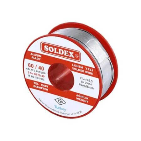 LEHİM TELİ 601202 KURŞUNLU LEHİM TELİ Sn60 Pb40 1,20mm 200gr - 1