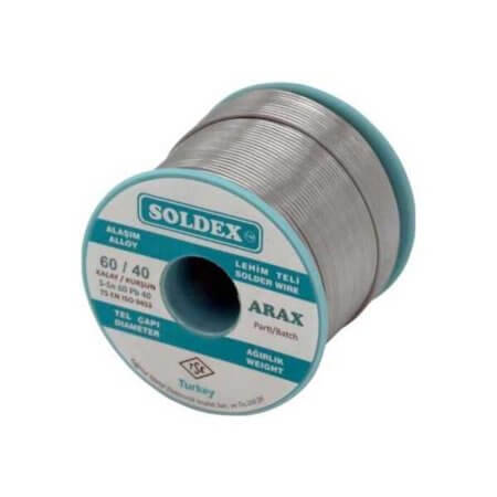 LEHİM TELİ 60A135 KURŞUNLU ARAX LEHİM TELİ Sn60 Pb40 1,30mm 500gr - 1