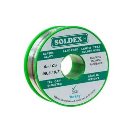 LEHİM TELİ SC0502 KURŞUNSUZ LEHİM TELİ SCN100 0,50mm 200gr - 1