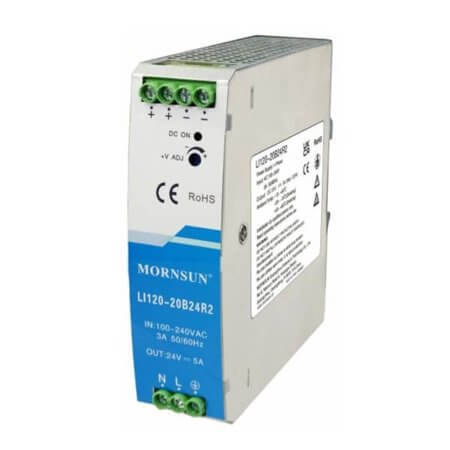 LI120-20B24R2 POWER SUPPLY 120 WATT 24VDC 5A DIN RAIL - 1