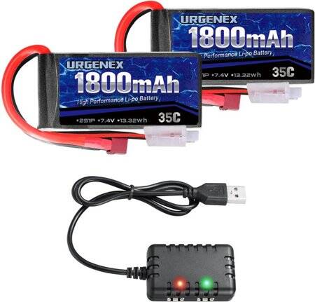 Lion 1500MAH 2S 7.4V 35C Yüksek Güç Yüksek Kaliteli Model Uçak LIPO Pil XT60 Dişi - 1