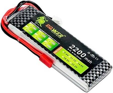 Lion 2200MAH 2S 7.4V 35C Yüksek Güç Yüksek Kaliteli Model Uçak LIPO Pil T Dişi - 1
