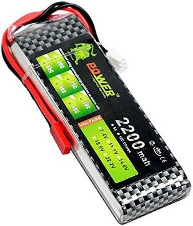 Lion 2200MAH 2S 7.4V 35C Yüksek Güç Yüksek Kaliteli Model Uçak LIPO Pil T Dişi - 2