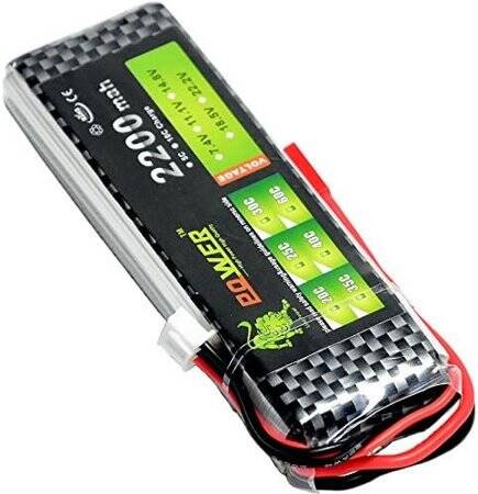 Lion 2200MAH 2S 7.4V 35C Yüksek Güç Yüksek Kaliteli Model Uçak LIPO Pil T Dişi - 5