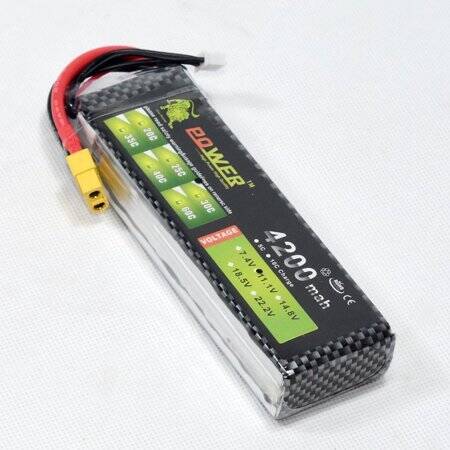 Lion 5200MAH 3S 11.1V 35C Yüksek Güç Yüksek Kaliteli Model Uçak LIPO Pil XT60 Dişi - 1