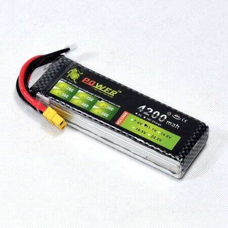 Lion 5200MAH 3S 11.1V 35C Yüksek Güç Yüksek Kaliteli Model Uçak LIPO Pil XT60 Dişi - 5
