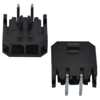L-KLS1-XM1-3.00-1X02-R CON.T.B.3.00MM 2PIN(1X2) MALE THT R/A BLACK - 1