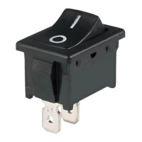 L-KLS7-013A-10111BB SWITCH ROCKER ON-OFF 0.8X4.7MM BLACK - 1