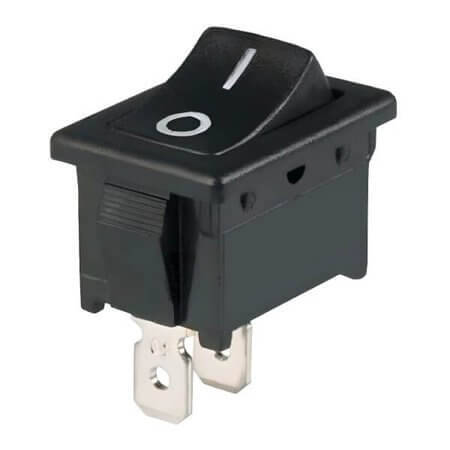 L-KLS7-013A-10111BB SWITCH ROCKER ON-OFF 0.8X4.7MM BLACK - 1