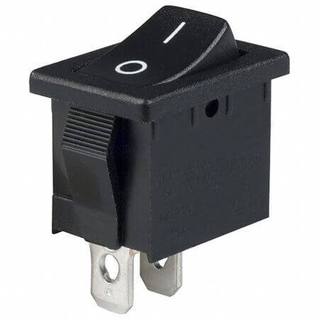 L-KLS7-015-103041BB SWITCH ROCKER SPST ON-OFF-ON 3P 6A 250V - 1