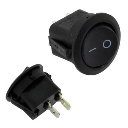 L-KLS7-020-101011BB SWITCH ROCKER ON-OFF 2P 23X16.5MM BLACK - 1
