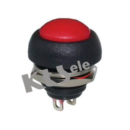 L-KLS7-PBS-010D-R SWITCH PUSH BUTTON 3A 125VAC OFF-(ON) RED CAP - 1