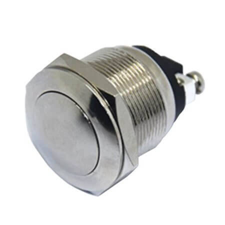 L-KLS7-PBS-013D SWITCH PUSH BUTTON 4A 125VAC OFF-(ON) METAL CAP - 1