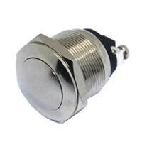L-KLS7-PBS-013D SWITCH PUSH BUTTON 4A 125VAC OFF-(ON) METAL CAP - 1