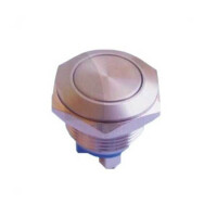 L-KLS7-PBS-014D-B SWITCH PUSH BUTTON 4A 125VAC OFF-(ON) METAL BLACK - 1