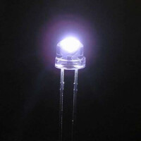 LL1506HGWW1-A01 RANK-D LED 5MM WHITE 1800mcd 100° WATER CLEAR - 1