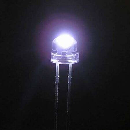 LL1506HGWW1-A01 RANK-D LED 5MM WHITE 1800mcd 100° WATER CLEAR - 1