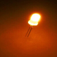LL2510QXYL4-802 LED 5MM AMBER 80° Amber/DIFFUSED - 1