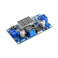 LM2596 DC-DC Adjustable Step-Down Module With Digital Display Voltmeter Red Button Switch - 4