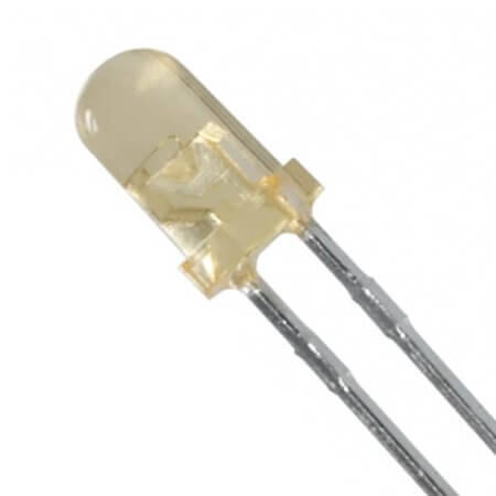 LN48YCPX LED THT 3MM AMBER 15MCD 20° AMBER/DIFFUSED - 1