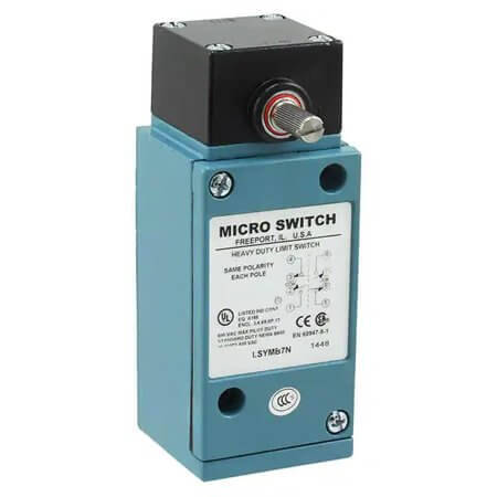LSYMB7N SWITCH LIMIT 10A/800mA 120V/115VAC/DC DPDT - 1