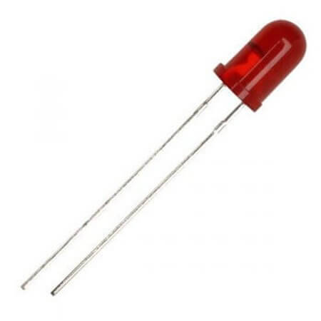 LTL-1CHE LED 3MM RED 12.6mcd 60° RED/DIFFUSED - 1