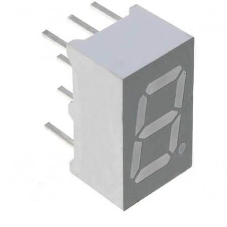 LTS-2801AJE LED DISPLAY 7 SEGMENT 1DIGIT 7MM (+) RED - 1