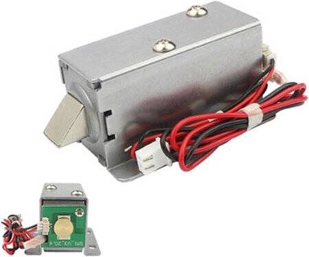 LY-031 DC12V 1-8A Electromagnetic Lock Four Wire With Feedback Round Mouth Port - 1
