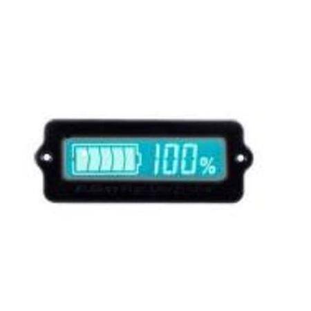 LY6W Exterior With a Shell 12V 24V LCD Lithium Battery Lead Acid Power Monitor Detector Remaining Capacity Blue Color - 1
