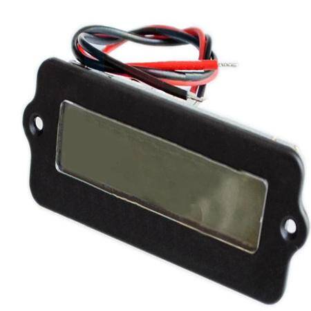 LY6W Exterior With a Shell 12V 24V LCD Lithium Battery Lead Acid Power Monitor Detector Remaining Capacity Blue Color - 2