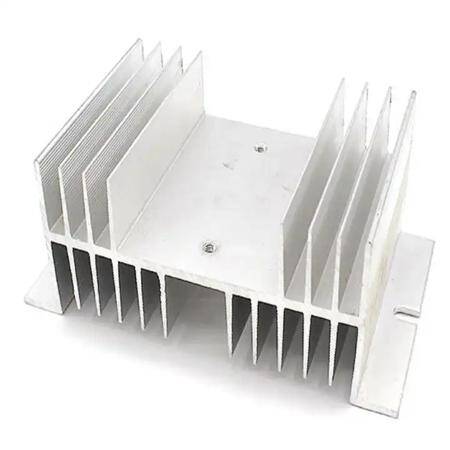  M Shape Aluminum Single Phase Solid State Relay SSR Heat Sink Base Small Type Heat Radiator For 10A to100A Size:125x50x70MM - 2