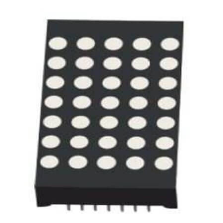 M1-05057ASR1 LED DISPLAY DOTMATRIX 5x7DOT 45.72MM RED - 1