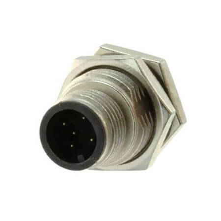 M12A-05PMMS-SF8001 CONNECTOR PLUG 5PIN JAM NUT PIN M12 - 1