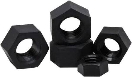 M16 Black Hexagonal Nylon Nut - 5