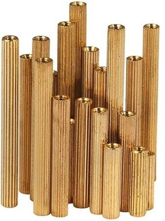 M2 16mm Çift Geçişli Dairesel Tırmıklı Bakır Kaplı Kamera Vidası - 5